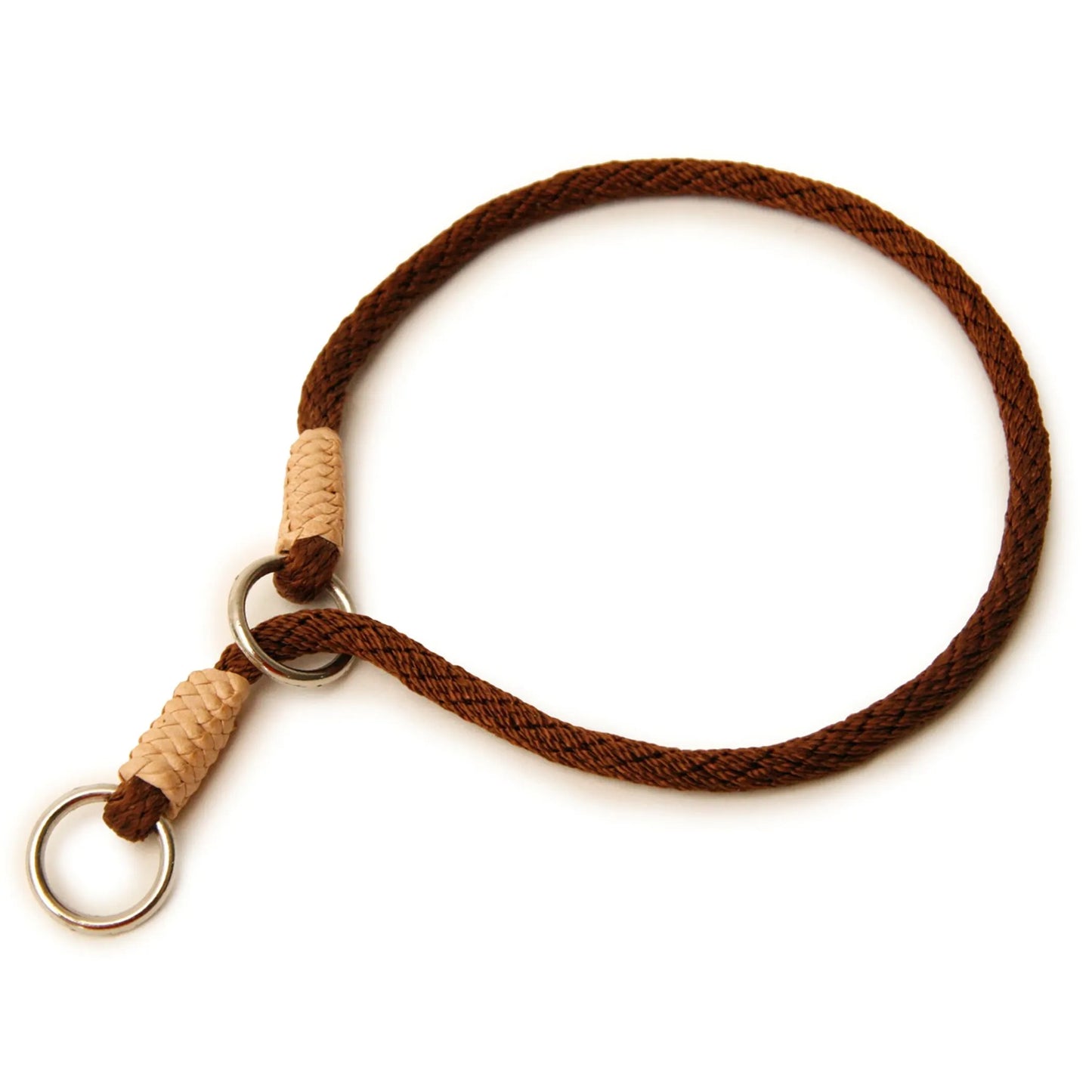 Nylon Slip Collars (14 in x 1/8in or 4mm) rustic brown color