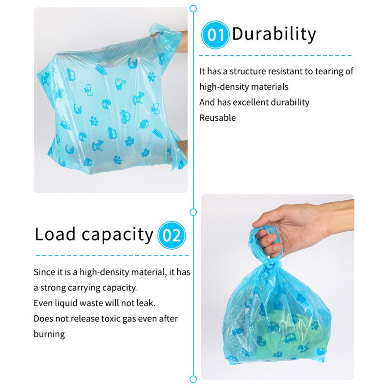 Biodegradable pet garbage bag vest bag biodegradable dog poop bag