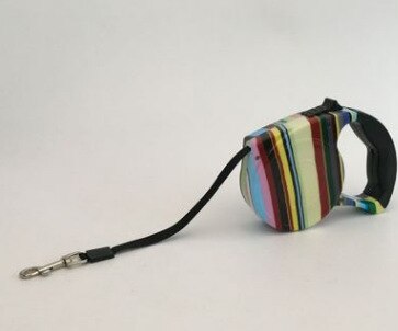 Retractable Dog Leash 5 Meter Automatic Lead for Small & Medium Breeds Strip Design