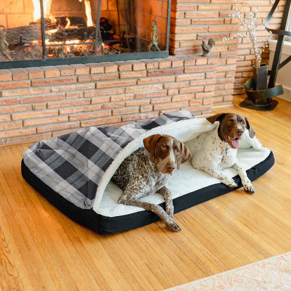 Cozy Orthopedic Rectangle Cave - Lg - Barkley