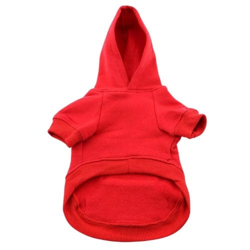Flex-Fit Dog Hoodie - Red XS - 4XL