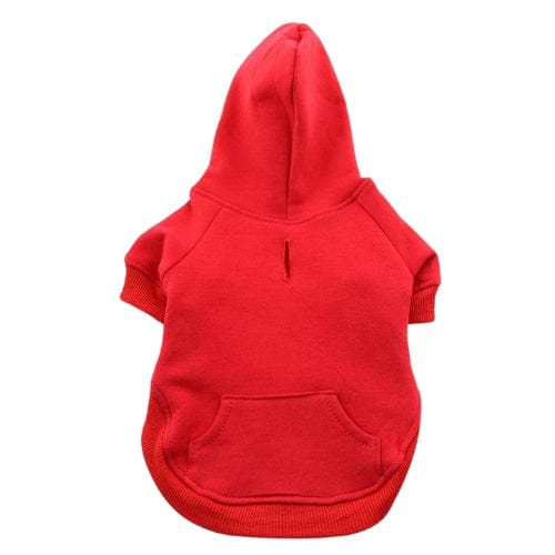 Flex-Fit Dog Hoodie - Red XS - 4XL