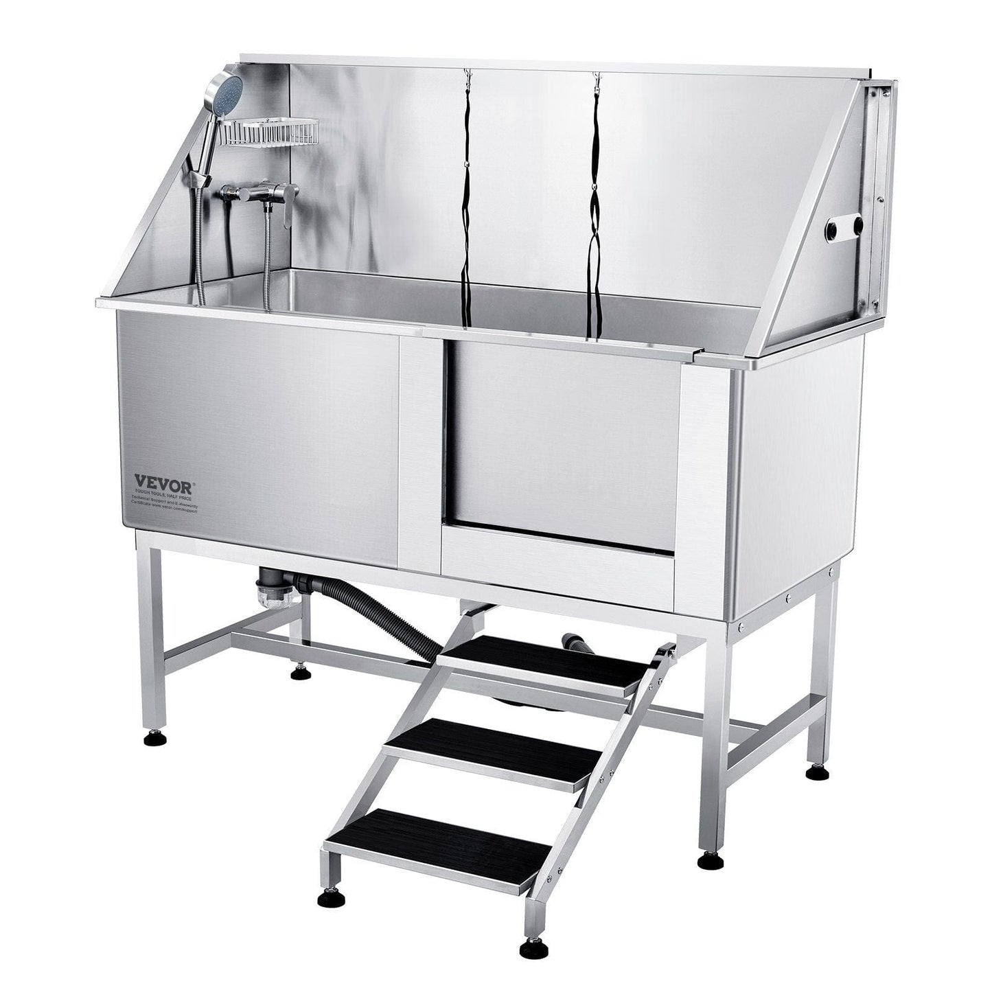 VEVOR 62" Pet Dog Bathing Station w/Stairs