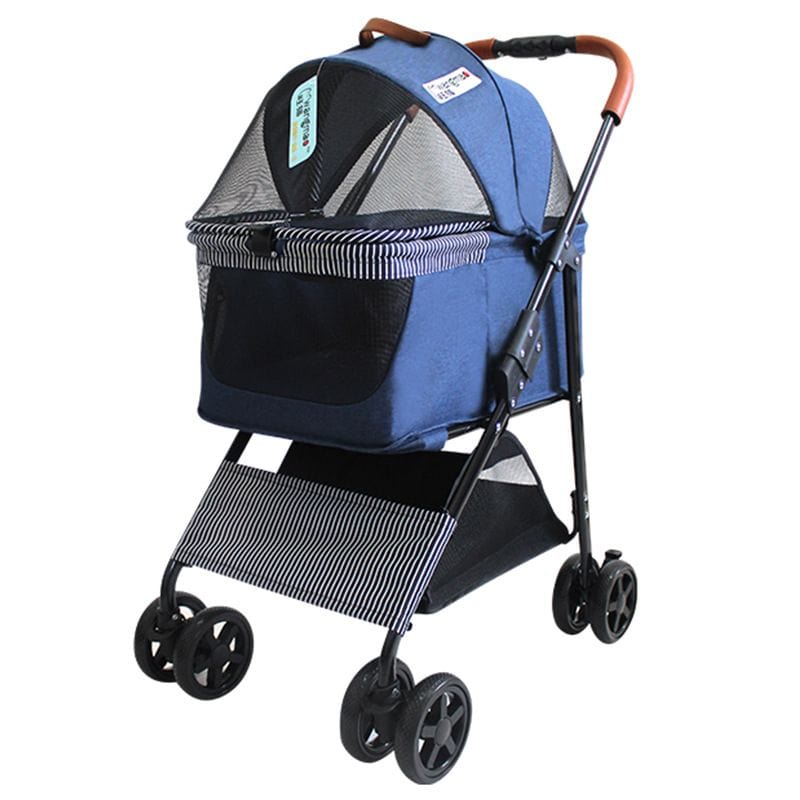 Ble Portable Pet Stroller Cat Trolley, Dog Travel Cart Pram