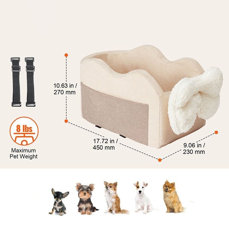 Pet Car Seat Dog Booster Car Seat for Small Dog Dimensions