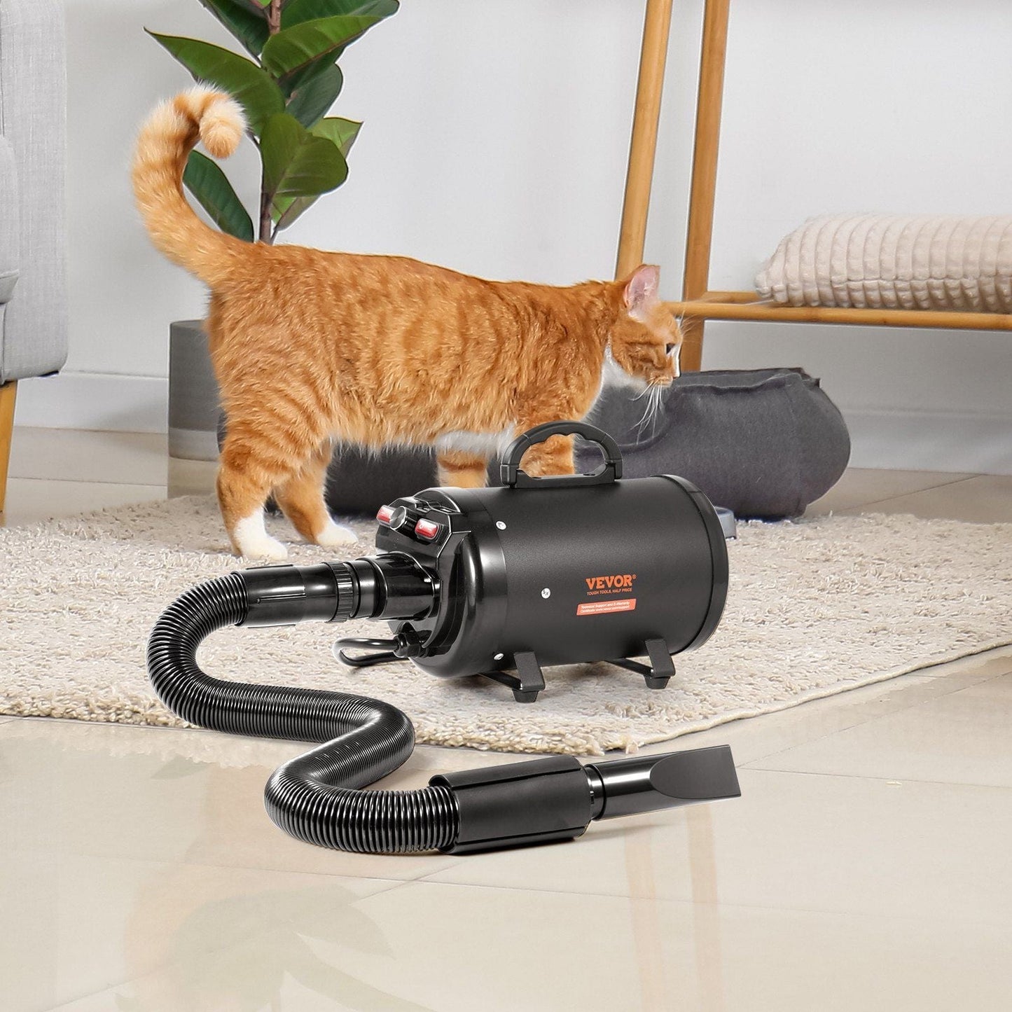 VEVOR Dog Dryer, 2800W/4.3HP Dog Blow Dryer black