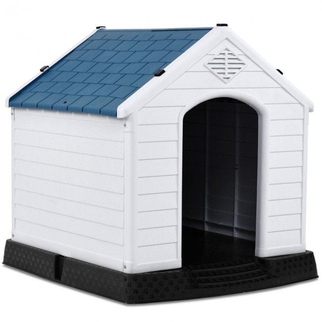 Plastic Waterpr roof Ventilate Pet Puppy House White color