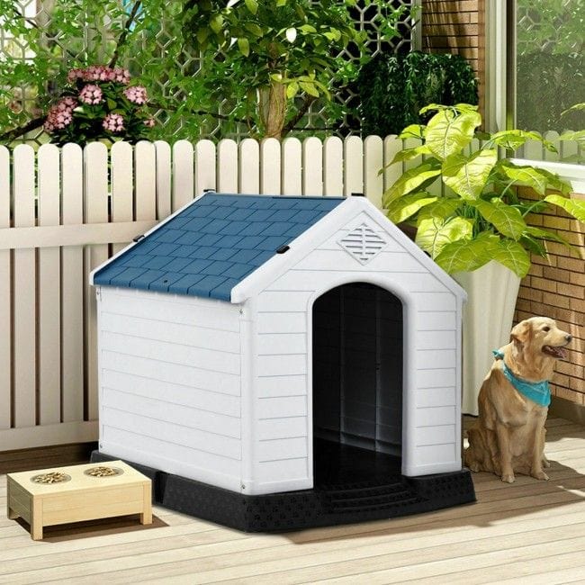Plastic Waterproof Ventilate Pet Puppy House Sturdy Dog House for indoors or out