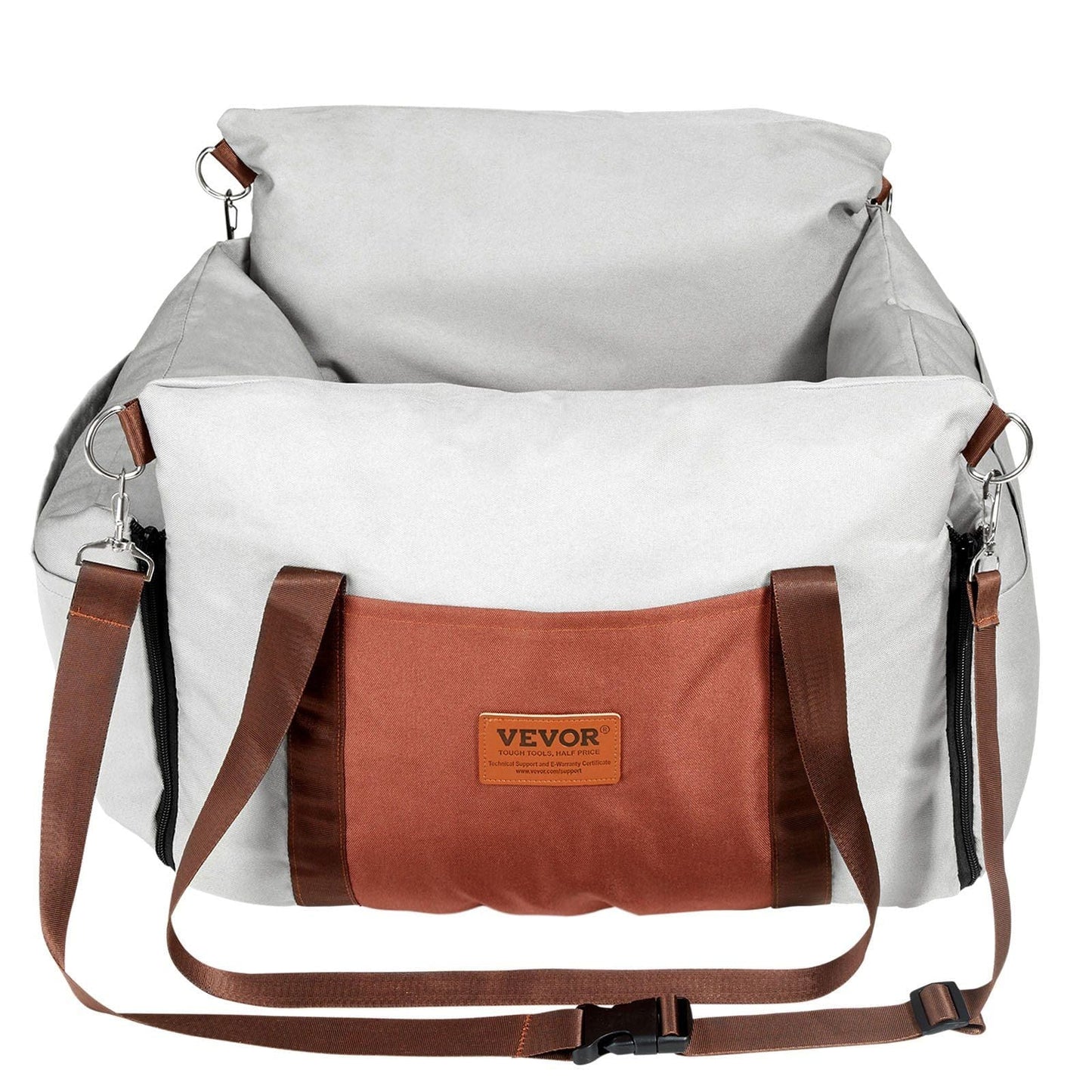 VEVOR Dog Booster Car Seat Pet Car Seat for Small Dog up to 25lbs Gray .#11