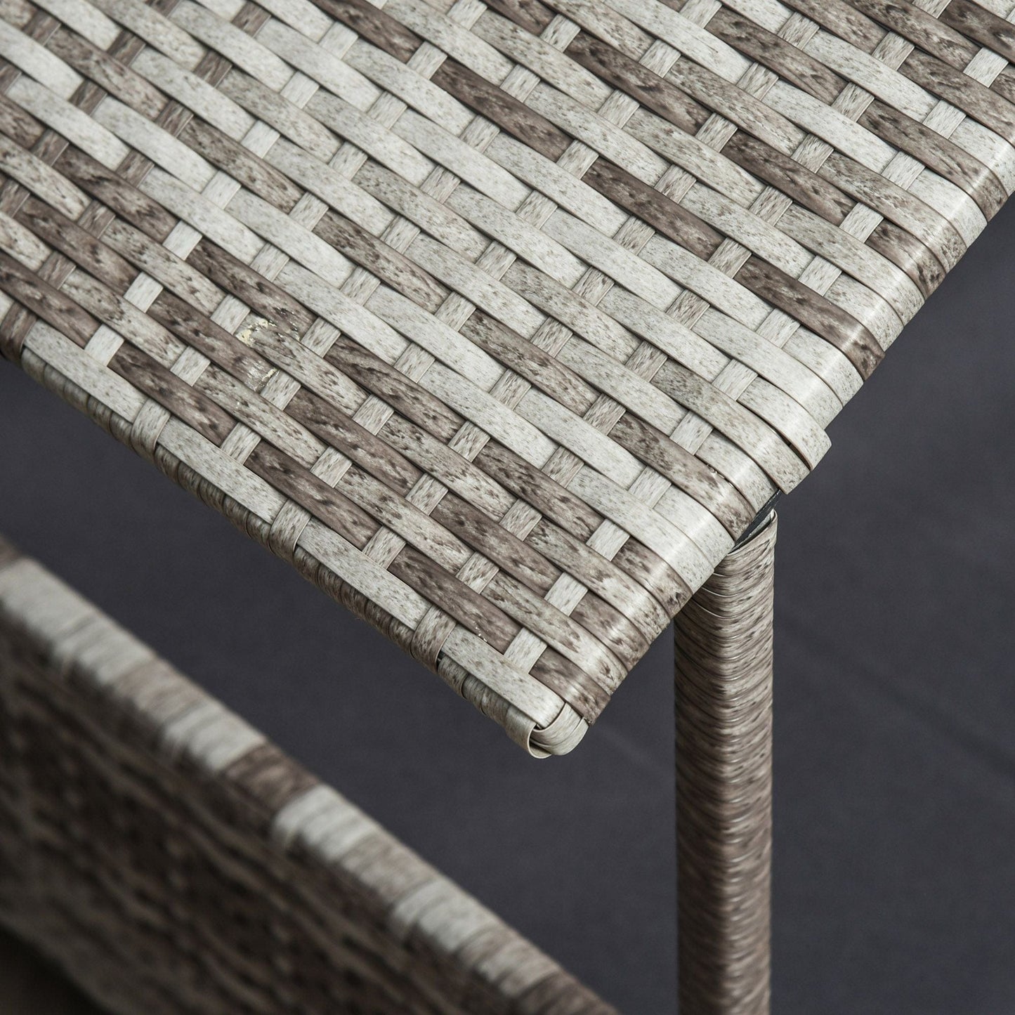 Wicker Dog House Outdoor with Canopy, Rattan Dog Bed with Water-resistant Cushion, for Small and Medium Dogs, Cream Woven View