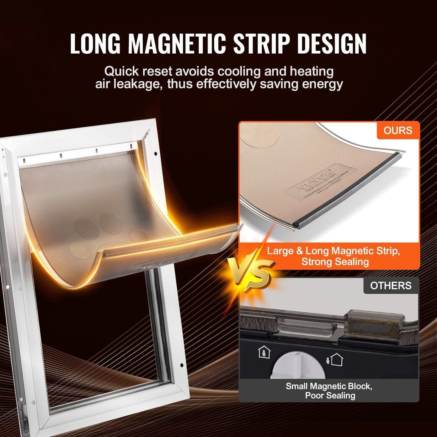 VEVOR Pet Door Replacement Flap 8.25" x 12.25" Compatible with VEVOR Pet Doors - 4 of 11