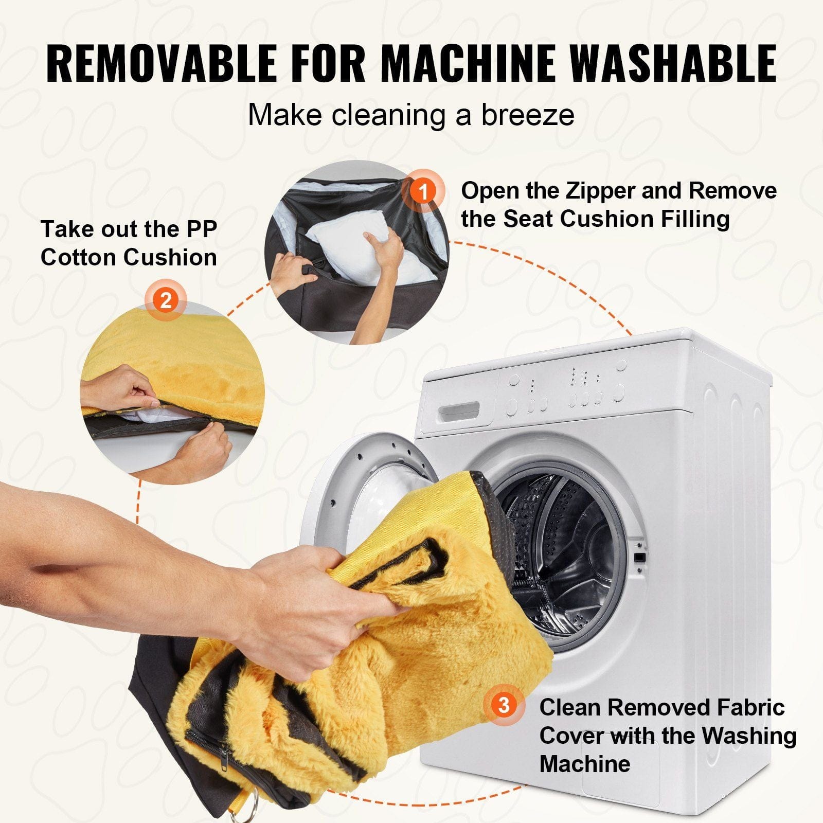 VEVOR Dog Booster Car Seat Pet Car Seat for Small Dog up to 25lbs Black #5