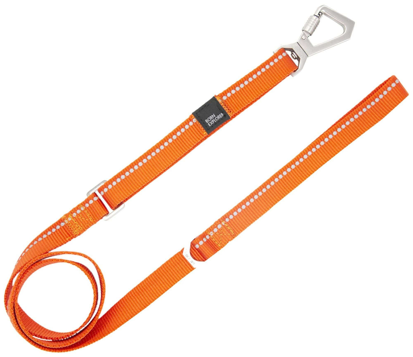 Pet Life 'Advent' Outdoor Series 3M Reflective 2-in-1 Durable Martingale Training Dog Leash and Collar orange leash view