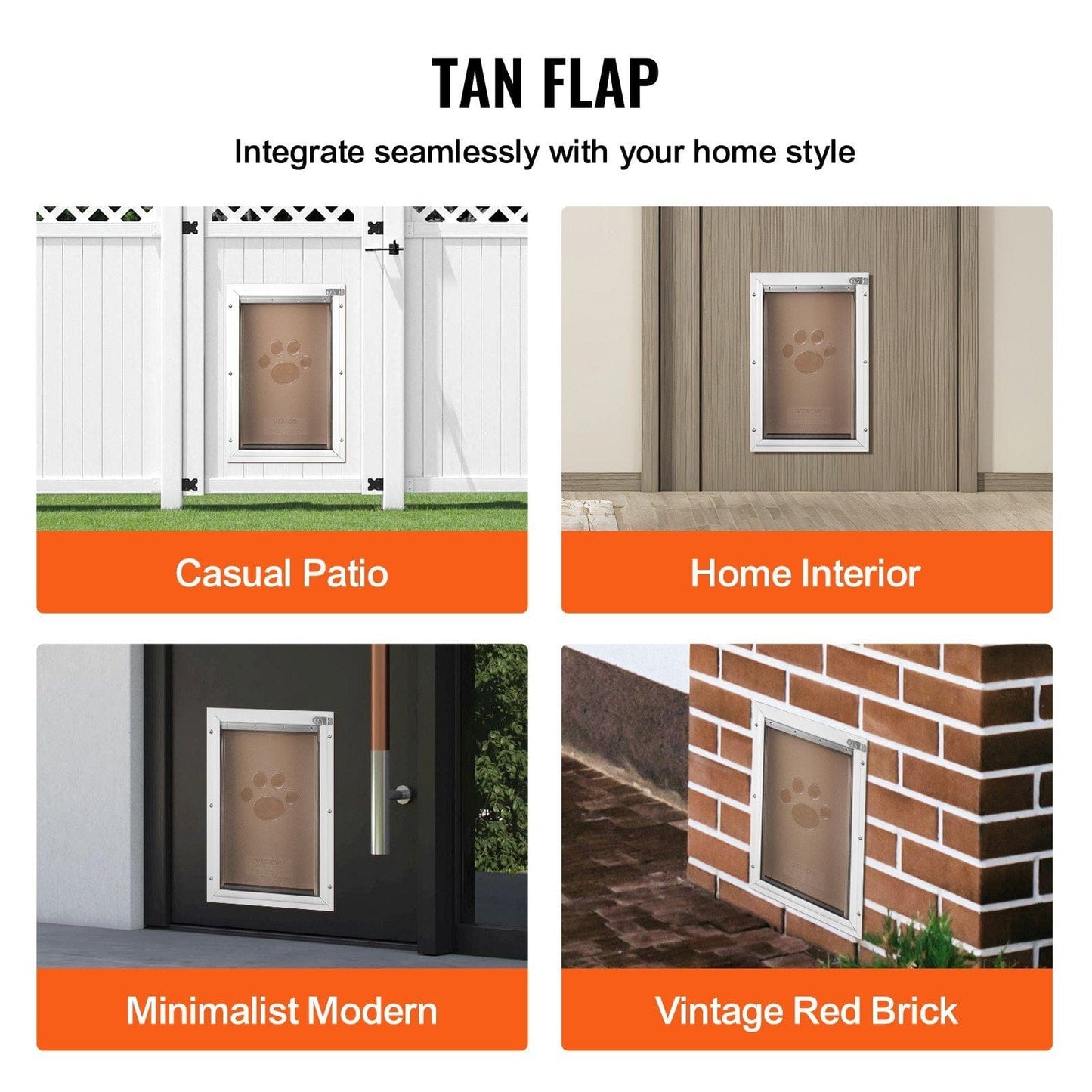 VEVOR Pet Door Replacement Flap 8.25" x 12.25" Compatible with VEVOR Pet Doors - 6 of 11