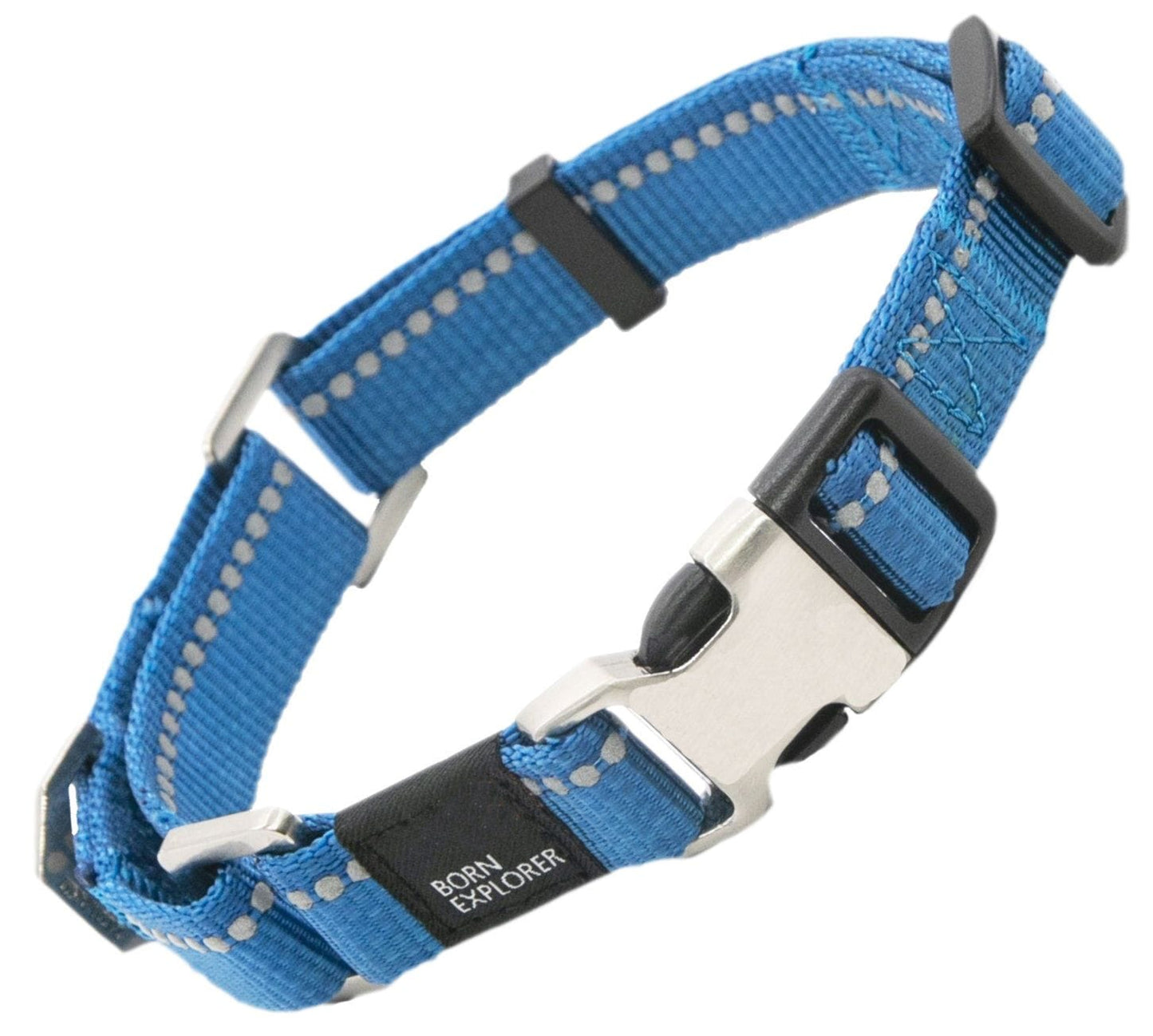 Pet Life 'Advent' Outdoor Series 3M Reflective 2-in-1 Durable Martingale Training Dog Leash and Collar blue colar