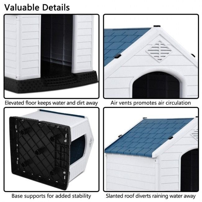 Plastic Waterproof Ventilate Pet Puppy House Individual View