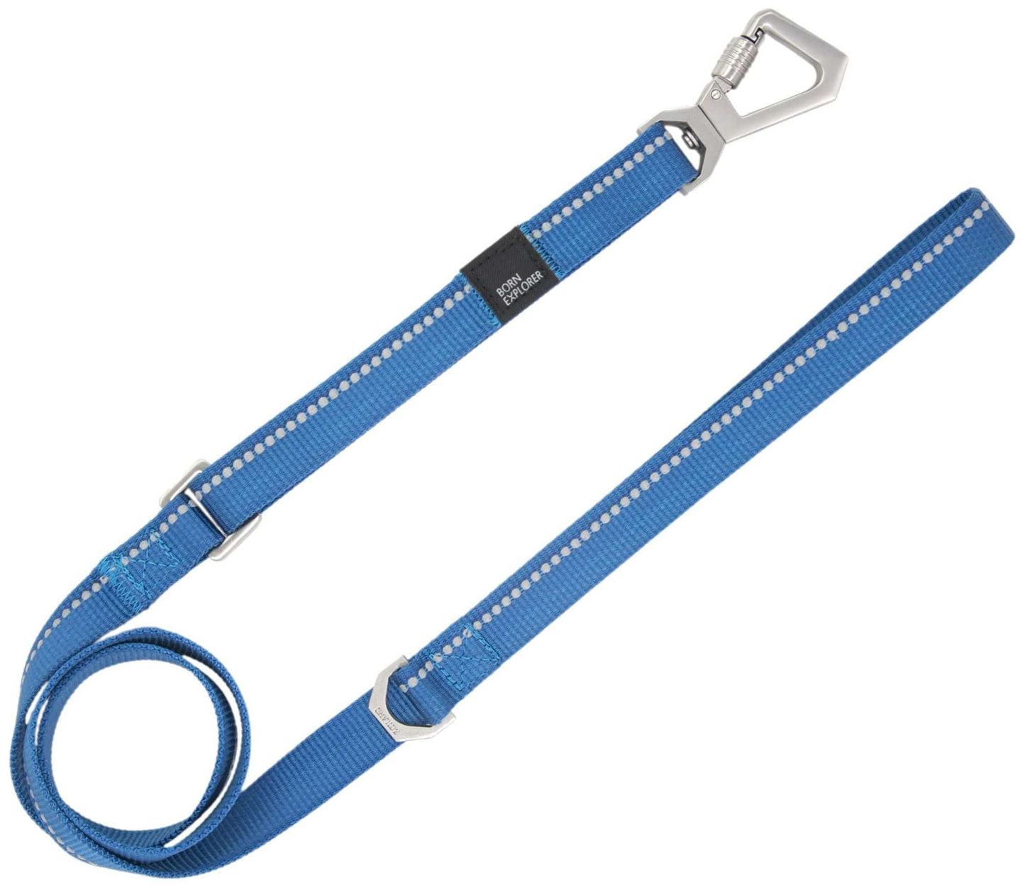 Pet Life 'Advent' Outdoor Series 3M Reflective 2-in-1 Durable Martingale Training Dog Leash and Collar Blue Leash view
