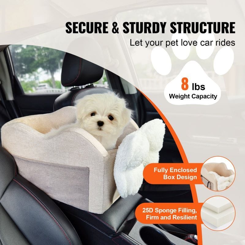 Pet Car Seat Dog Booster Car Seat for Small Dog Secure and Sturdy
