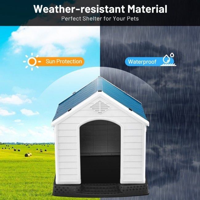 Plastic Waterproof Ventilate Pet Puppy House Protection from water or sun