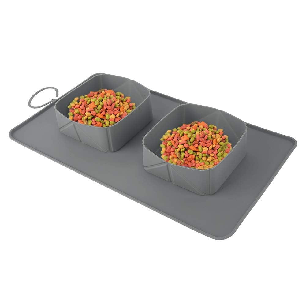Pet Collapsible Dog Bowl, Foldable Expandable Silicone Cat Feeding Bowl Travel Bowl Detailed View
