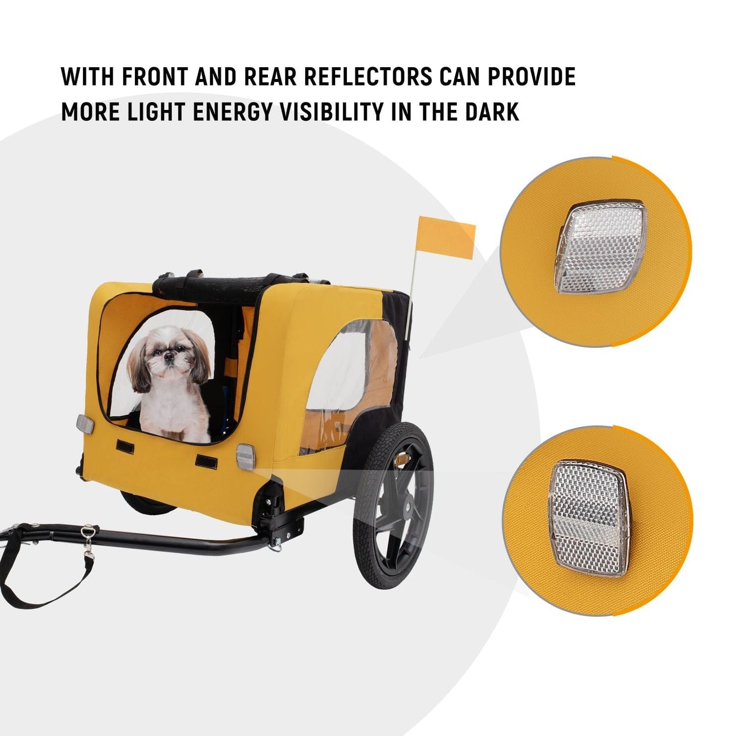 front and rear reflectors