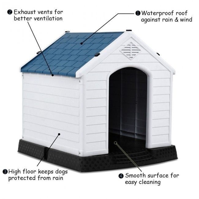 Plastic Waterproof Ventilate Pet Puppy House Exhaust ventilation