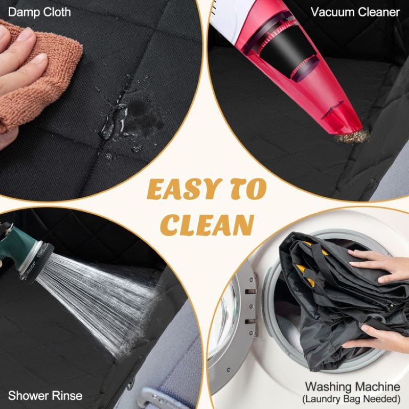 Waterproof Pet Seat Protector Dog Car Seat Cover for Back Seat Cleaning Instructions