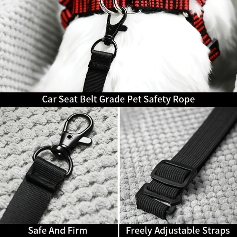 Pet Car Seat For Small Dog & Cat; Cat Safety Seat Anti-dirty Cushion Dog Cage; universal For All Models  Safety Buckle