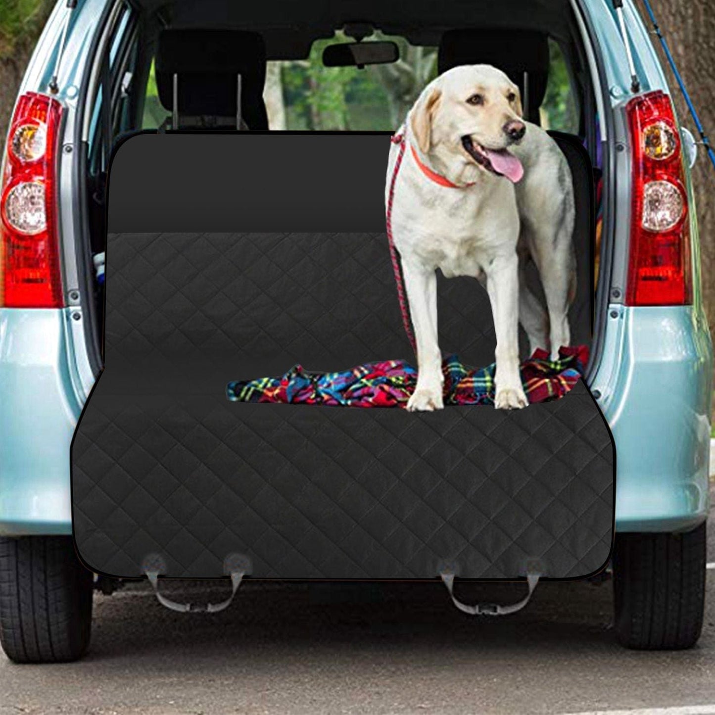 Waterproof Dog Car Seat Cover Scratchproof Pet Hammock Protector Rear Seat Mat Seatbelt Durable