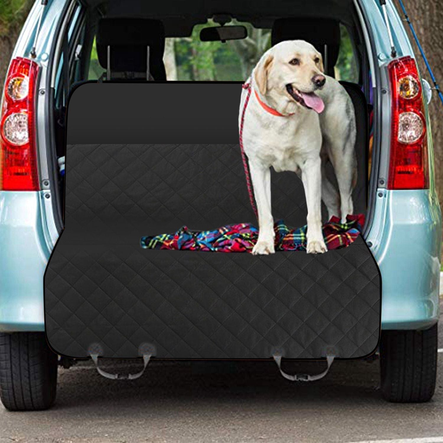 Waterproof Dog Car Seat Cover Scratchproof Pet Hammock Protector Rear Seat Mat Seatbelt Durable