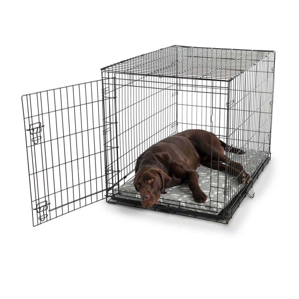 Wag Forgiveness Crate Pad - Med - Pedigree Storm/White Cord