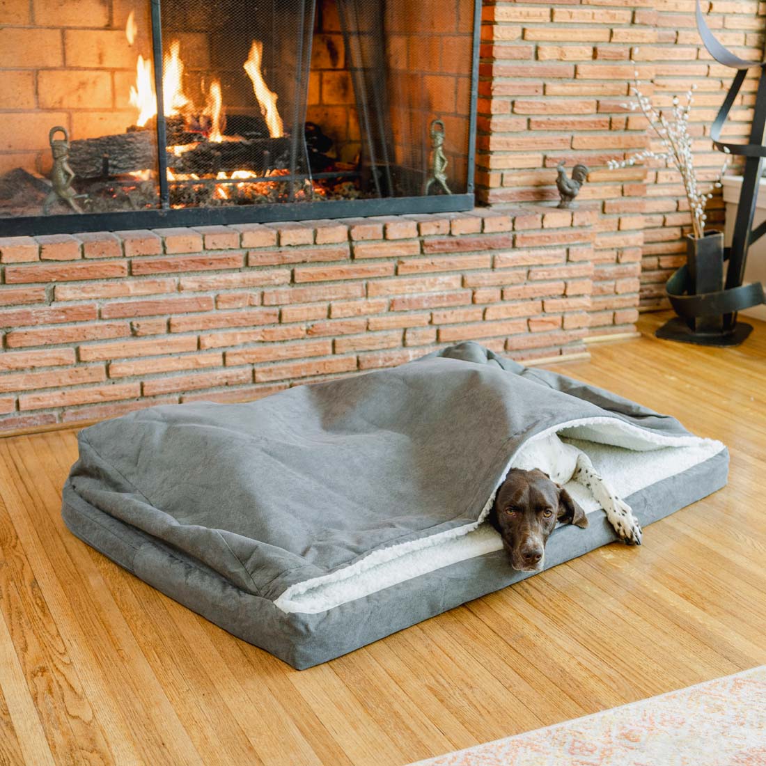 Cozy Orthopedic Rectangle Cave - Xl - Anthracite
