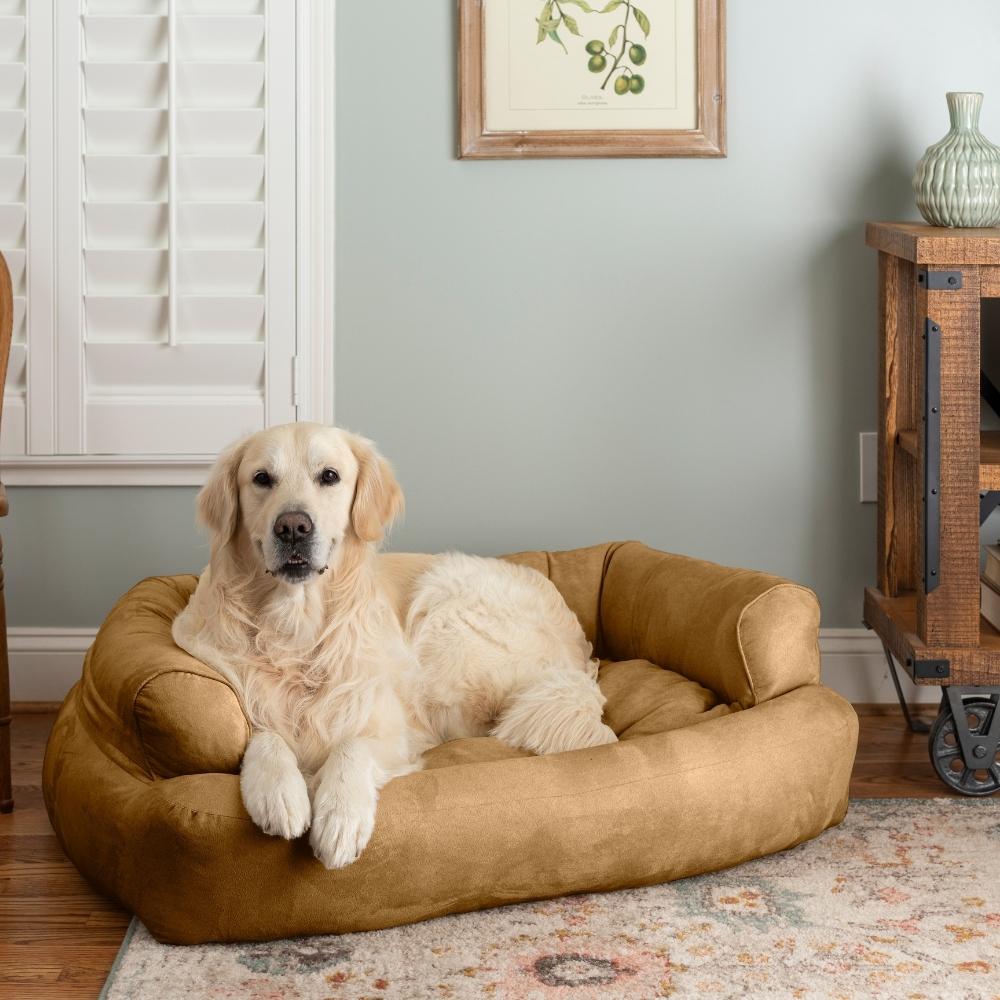 Overstuffed Sofa - Sm - Camel