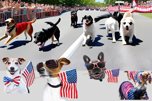 Pawsitively Patriotic Friends Wishing You A Happy Fourth of July!