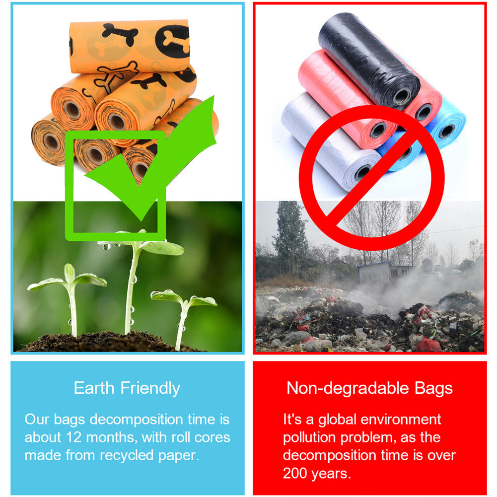 Pet Garbage Bag Degradable Feces Garbage Bag New Dog Feces Bag Poop Bag