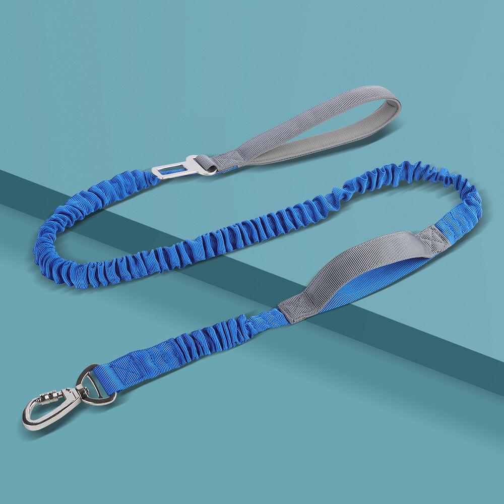 Blue Dog Traction Rope Reflective Dog Rope Freely Adjustable Length