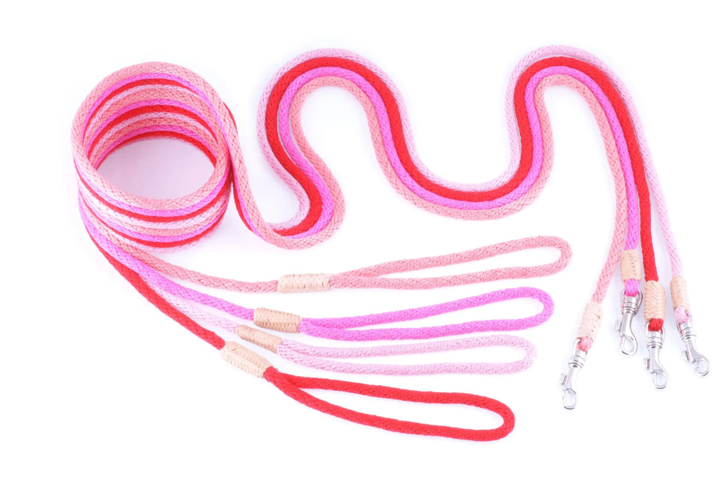 Nylon Snap Leads (4 ft  x 1/4in or 6mm)