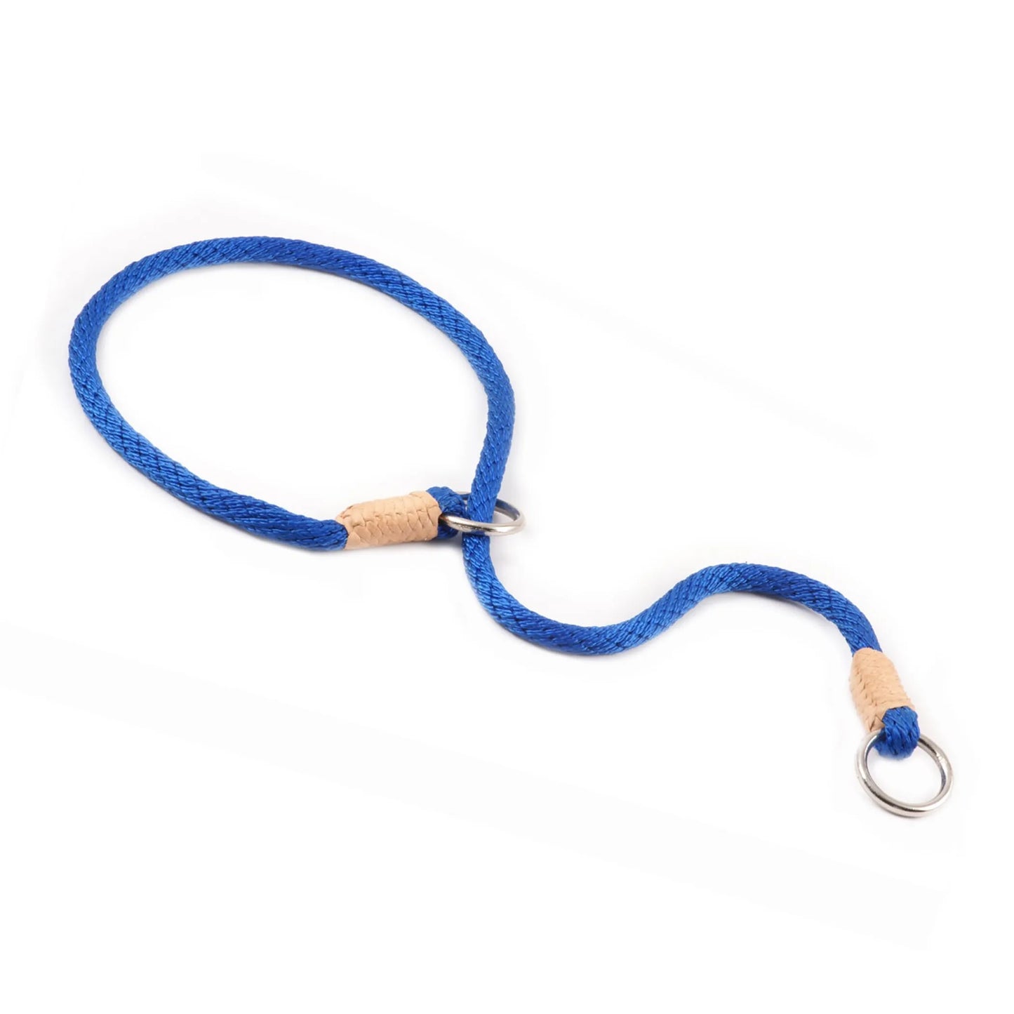 Nylon Slip Collars (14 in x 1/8in or 4mm) bright blue color