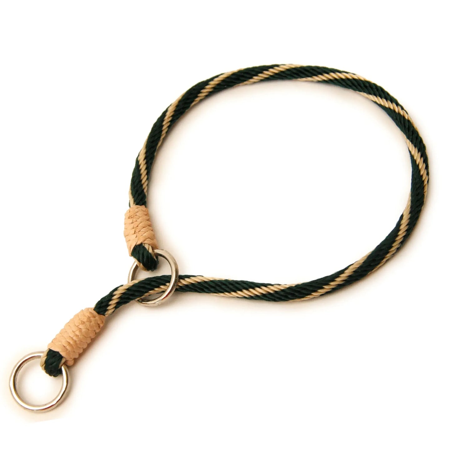 Nylon Slip Collars (14 in x 1/8in or 4m with black and tan color
