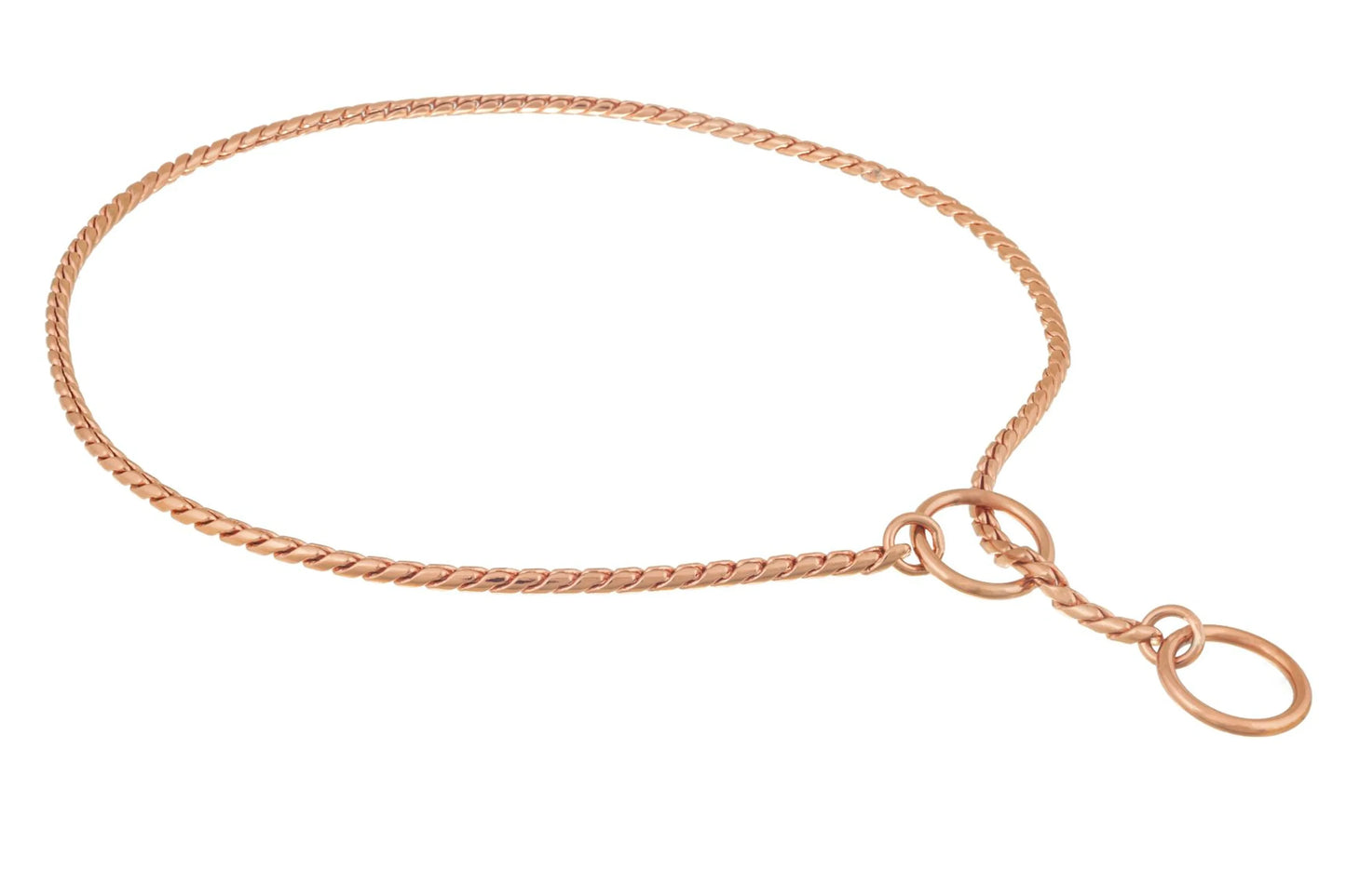 Slip Snake Show Chain Collar (28 in x 3.8mm) several colors available
