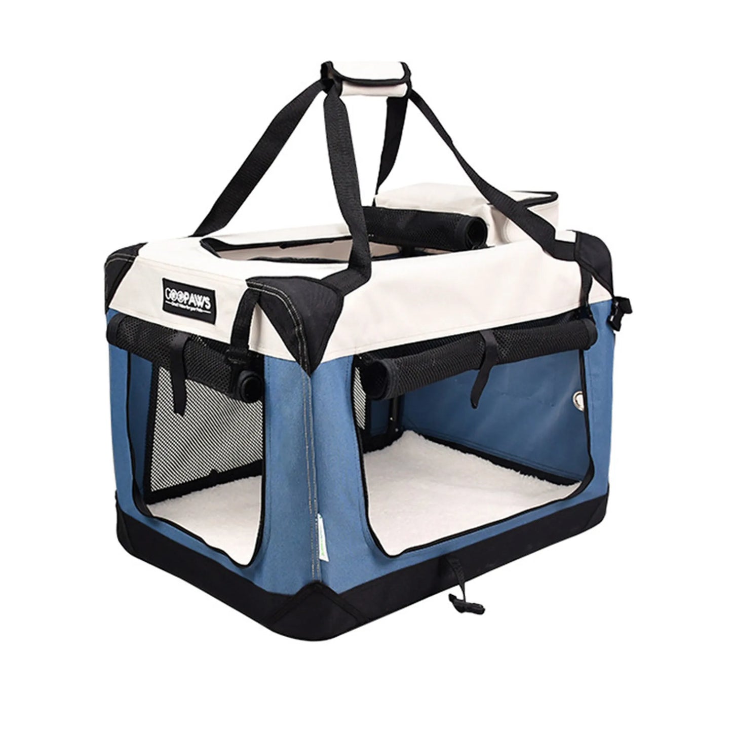 GOOPAWS 3-Door Collapsible Soft-Sided Dog & Cat Crate
