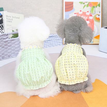 Yellow Pet Clothes Spring And Summer Dog Clothes Small Dog Clothes For Pet