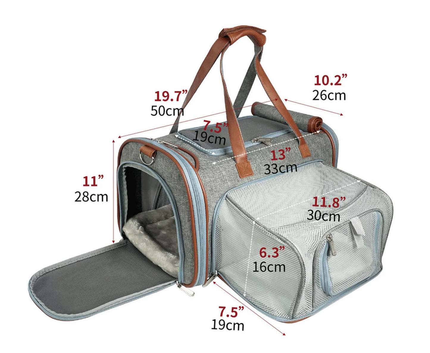 Mr. Peanut's Gold Series Big Apple Size Expandable Pet Carrier