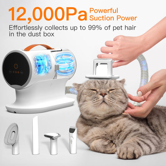 Intelligent Pet Grooming & Hair Removal Kit for Dogs and Cats of All Sizes