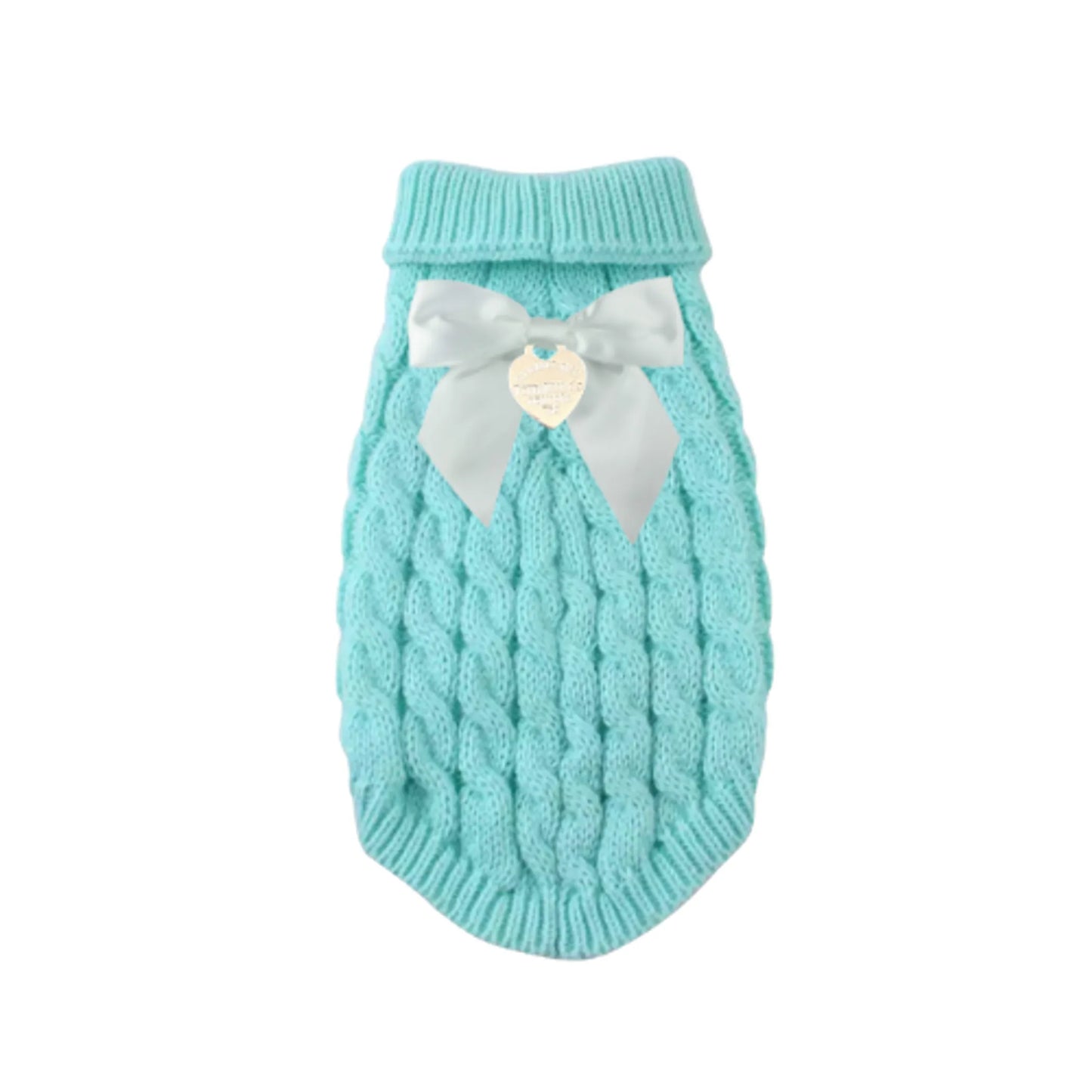 Sniffany Knit Dog Sweater Blue