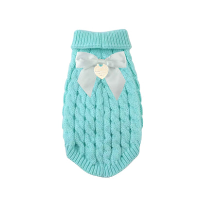 Sniffany Knit Dog Sweater Blue