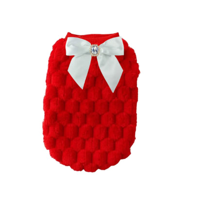 My Cozy Holiday Coat - Dog Sweater Fancy Knit