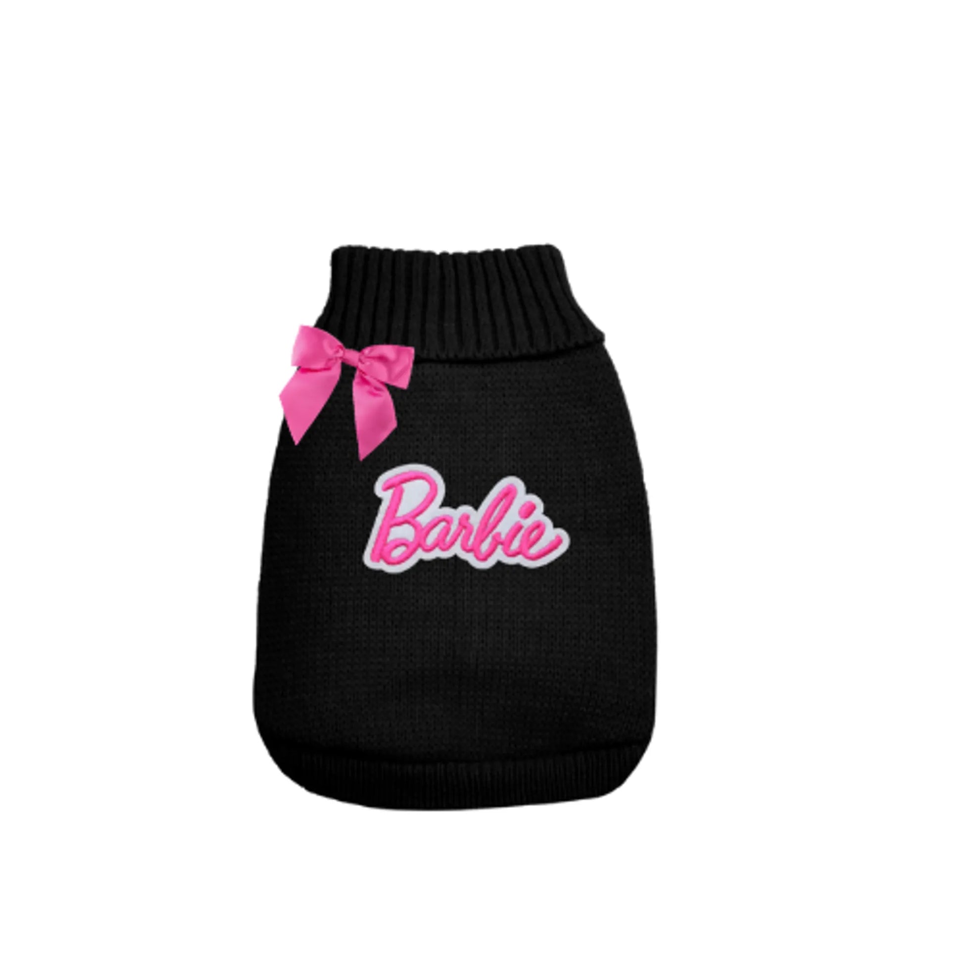 Fancy Barbie Knit Dog Sweater black