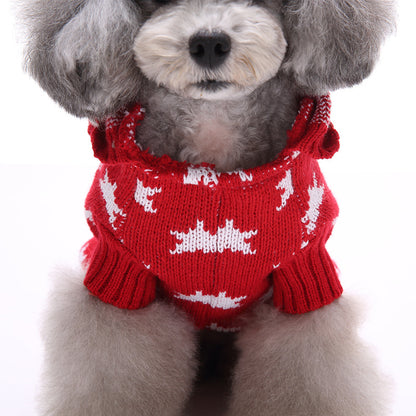 Dog Clothes Christmas Sweater Halloween Pet Clothes Sweater Dog Sweater Stars