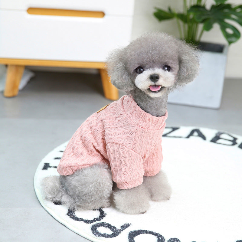Pet Clothing Dog Clothes New Teddy Small Dog Pet Clothes Light Pink